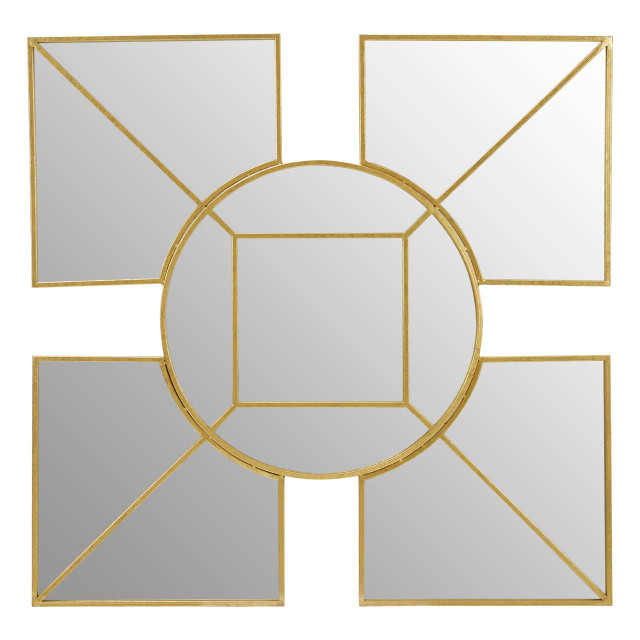 Premier Housewares Yaxi Gold Foil Wall Mirror