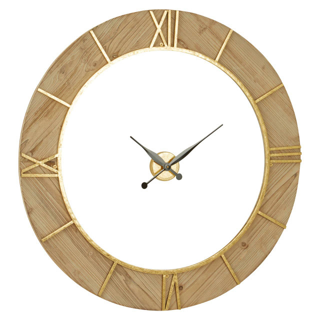 Premier Housewares Yaxi Wall Clock With White Face