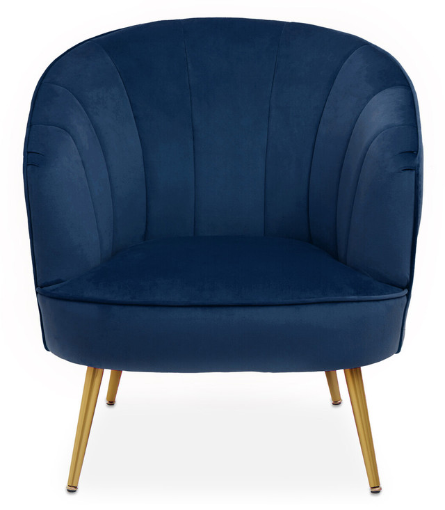 Premier Housewares Yolanda Midnight Velvet Chair