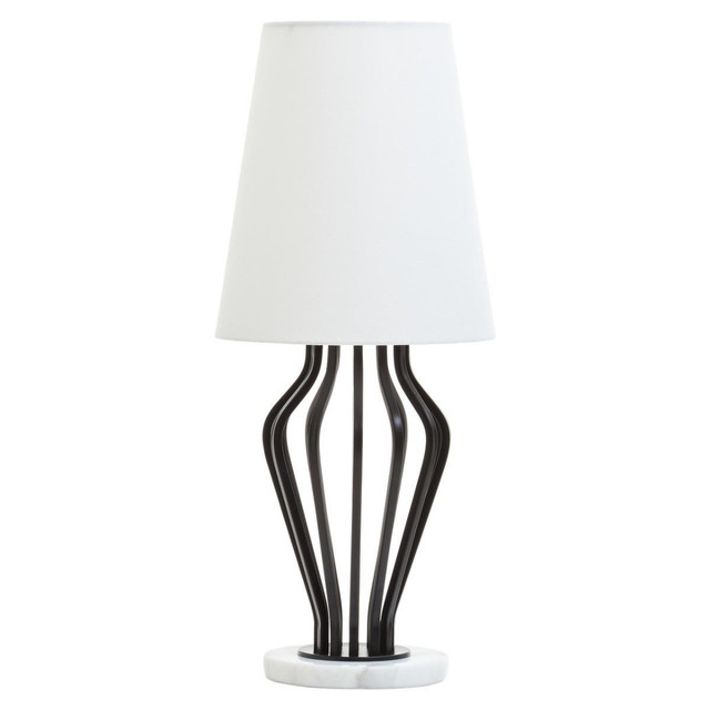 Premier Housewares Zada Black And White Table Lamp