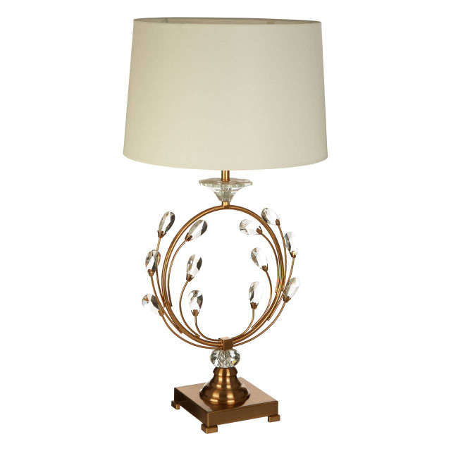 Premier Housewares Zahra Table Lamp With EU Plug