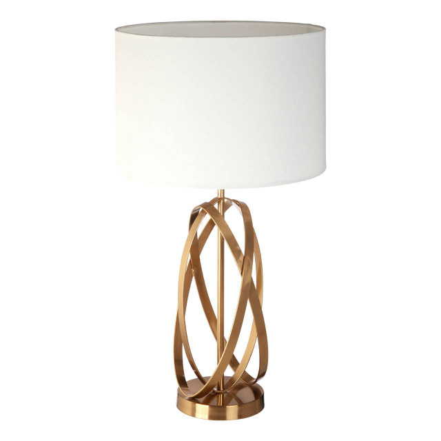 Premier Housewares Zaina Gold Cross Table Lamp