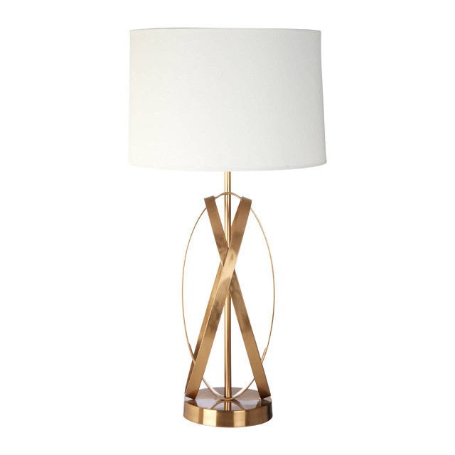 premier housewares Zaina Gold Cross Table Lamp