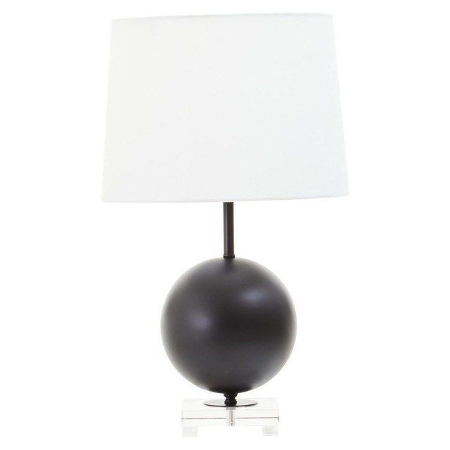 Premier Housewares Zena Black Sphere Table Lamp