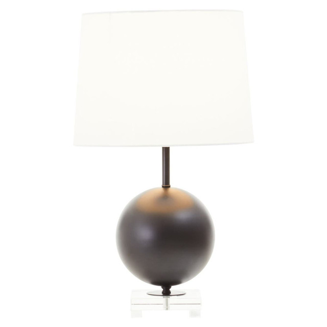 premier housewares Zena Black Sphere Table Lamp