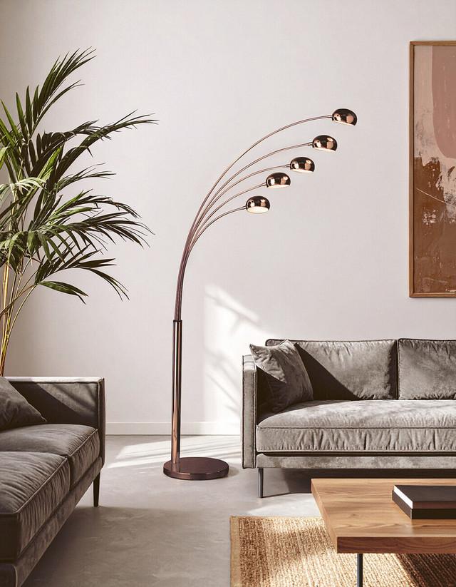 Premier Housewares Zeus 5 Arced Lights Floor Lamp