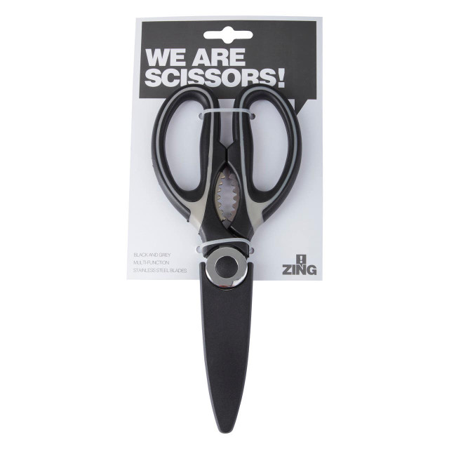 Premier Housewares Zing Black And Grey Scissors