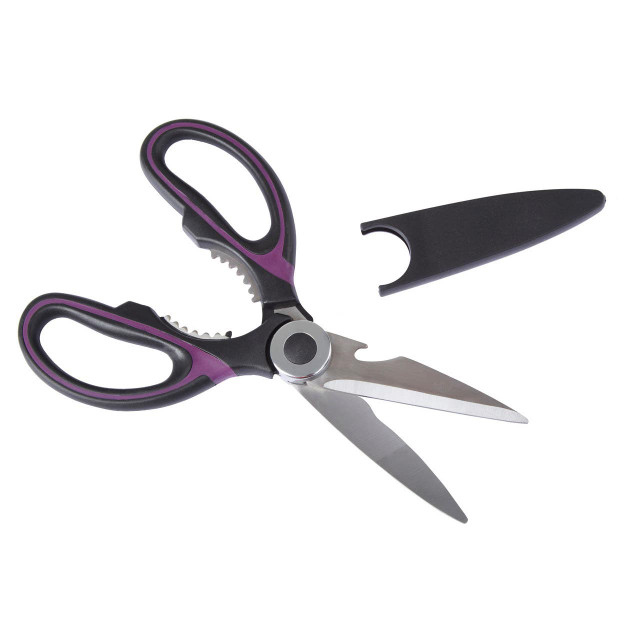 Premier Housewares Zing Black And Purple Scissors
