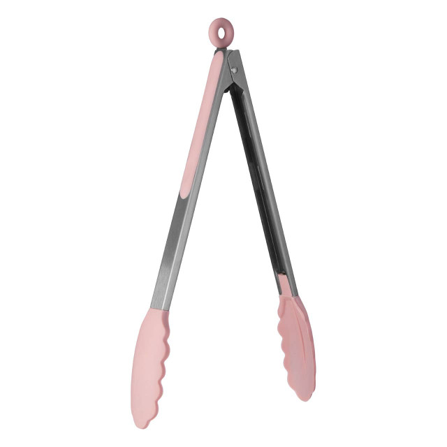 Premier Housewares Zing Light Pink Silicone Tongs