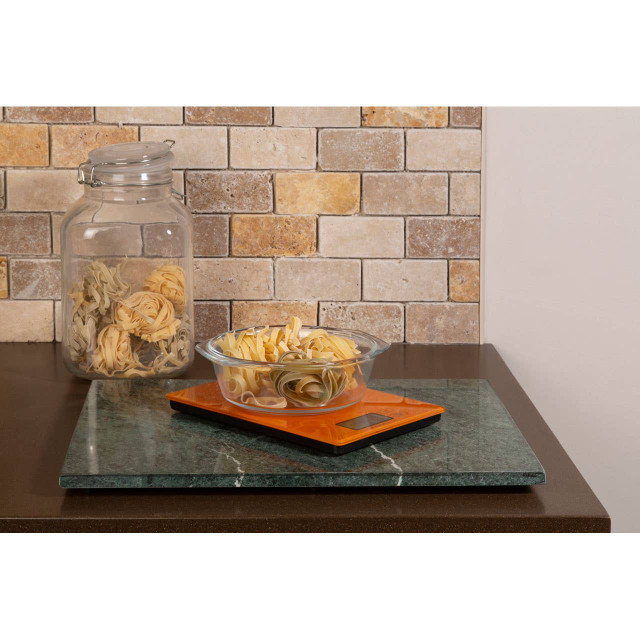 Premier Housewares Zing Orange Glass Kitchen Scale