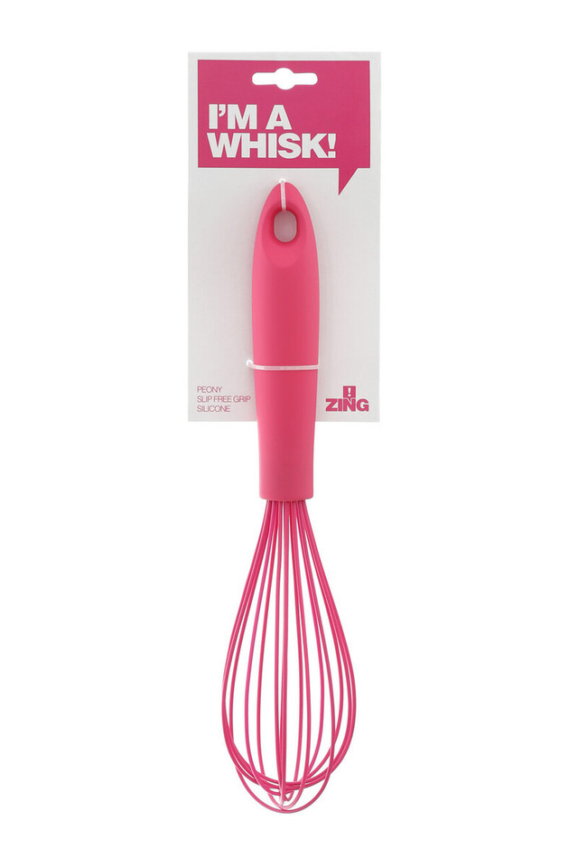 Premier Housewares Zing Peony Pink Silicone Whisk
