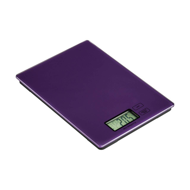 Premier Housewares Zing Purple Glass Kitchen Scale