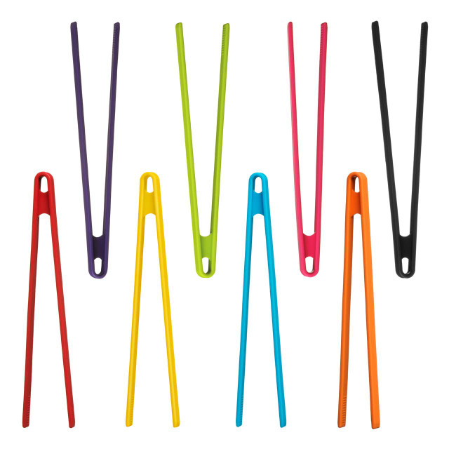 Premier Housewares Zing Yellow Silicone Tongs