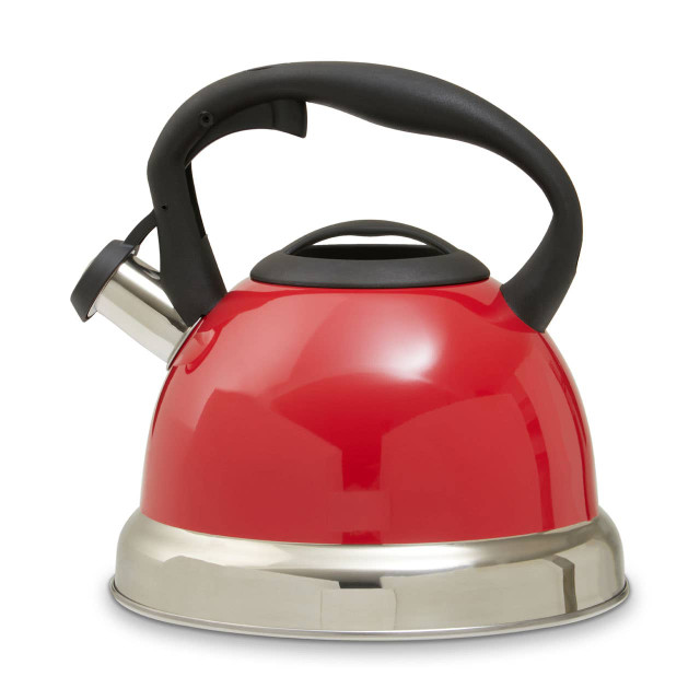 Premier Housewares Zion Red 3 Ltr Whistling Kettle