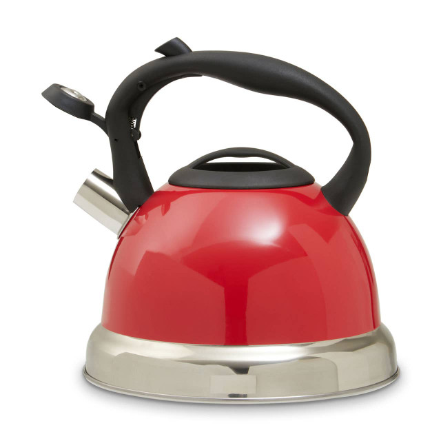 Premier Housewares Zion Red 3 Ltr Whistling Kettle