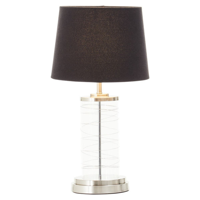 Premier Housewares Zola Glass Cylinder Table Lamp