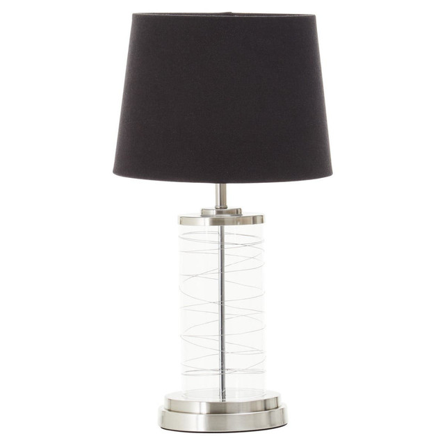 Premier Housewares Zola Glass Cylinder Table Lamp