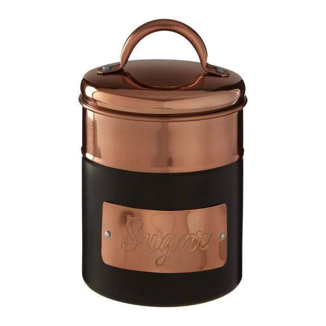 Premier Housewares Prescott Charcoal And Copper Sugar Canister