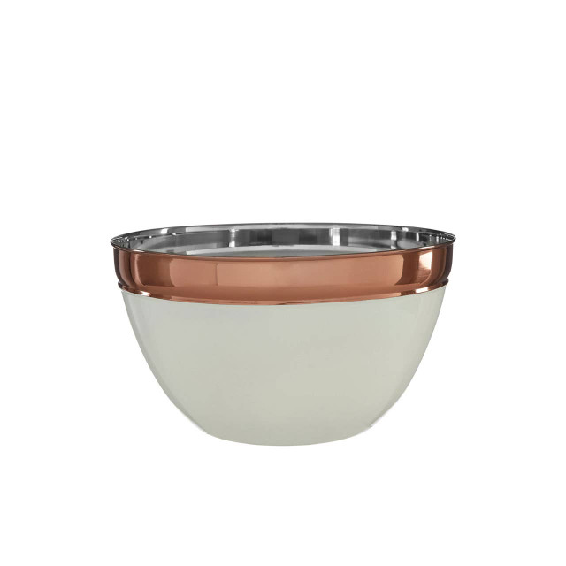 Premier Housewares Prescott Large Cream And Copper Mixing Bowl