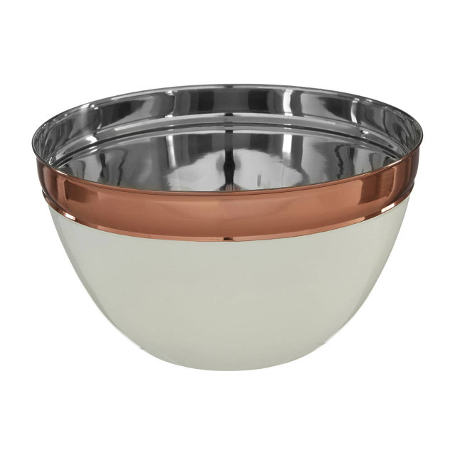 Premier Housewares Prescott Large Cream And Copper Mixing Bowl