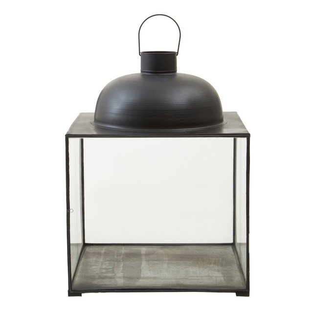 Premier Housewares Preston Large Black Square Lantern
