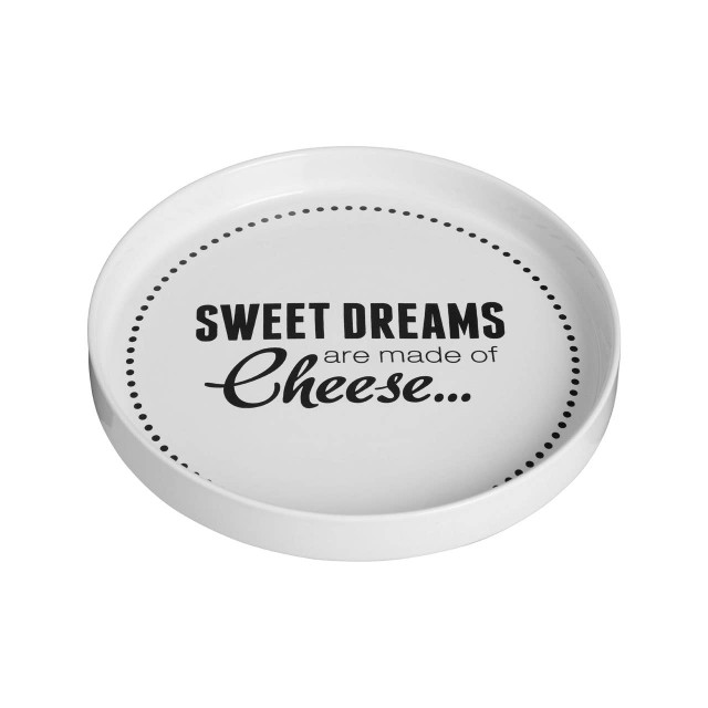 Premier Housewares Pun And Games Cheese Board With Glass Dome