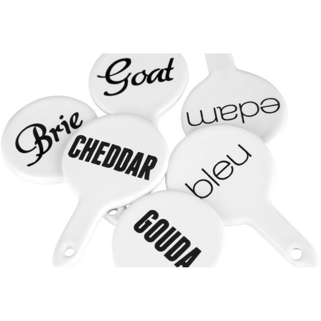 Premier Housewares Pun And Games Set Of Six Cheese Markers