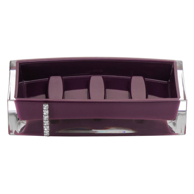 premier housewares Purple Acrylic And Crystal Soap Dish