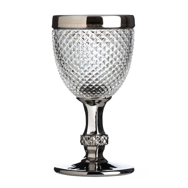 Premier Housewares Pyramid Diamond Finish Wine Glass