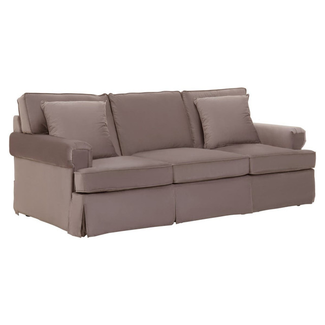 Premier Housewares Ralph Three Seat Mink Velvet Sofa