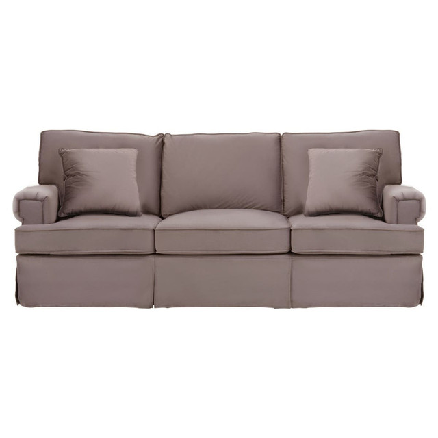 premier housewares Ralph Three Seat Mink Velvet Sofa