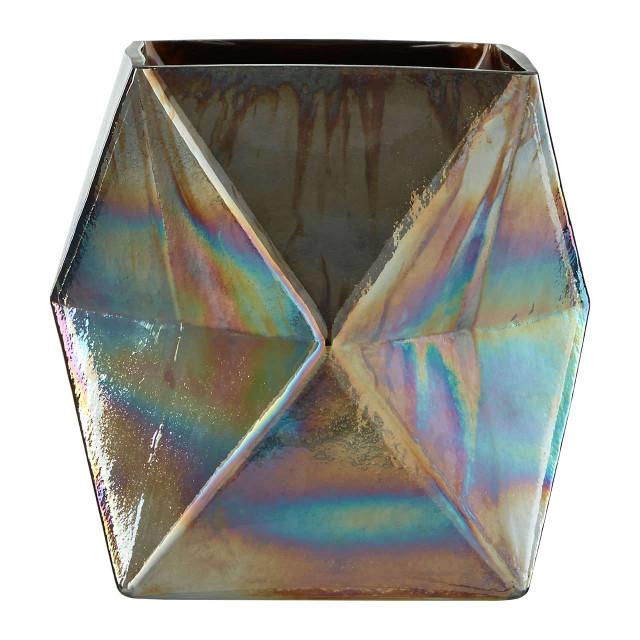 premier housewares Rambia Small Oil Slick Glass Candle Holder