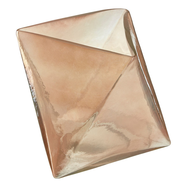 Premier Housewares Rambia Small Pink Glass Candle Holder