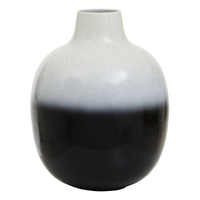 Premier Housewares Ramus Large Black And White Ombre Vase