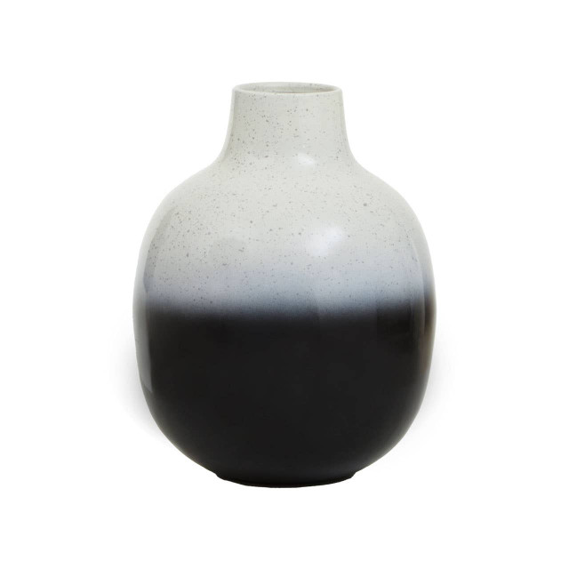 premier housewares Ramus Small Black And White Ombre Vase