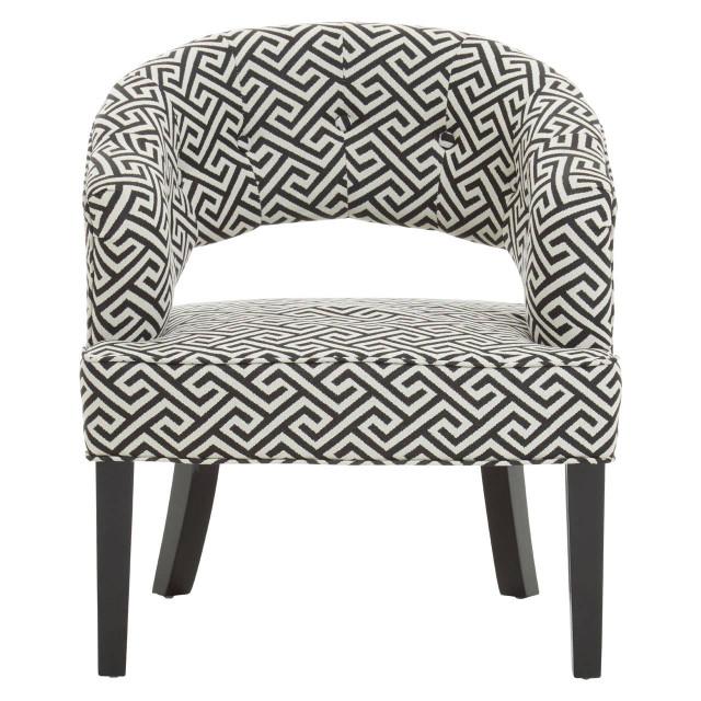 premier housewares Regents Park Greek Key design Cutout Lounge Chair