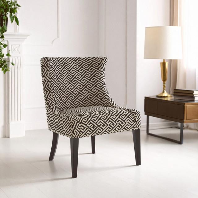 Premier Housewares Regents Park Greek Key Design Wingback Lounge Chair
