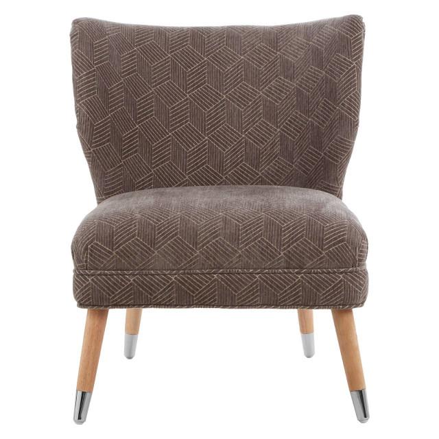 premier housewares Regents Park Grey Chenille Wingback Chair