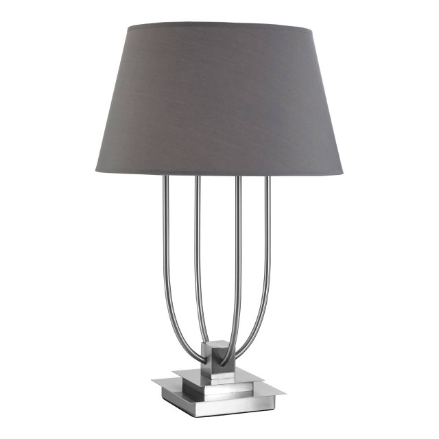 premier housewares Regents Park Grey Shade Table Lamp