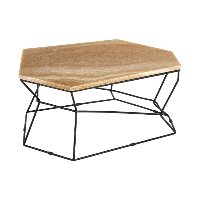 Premier Housewares Relic Coffee Table With Natural Onyx Top