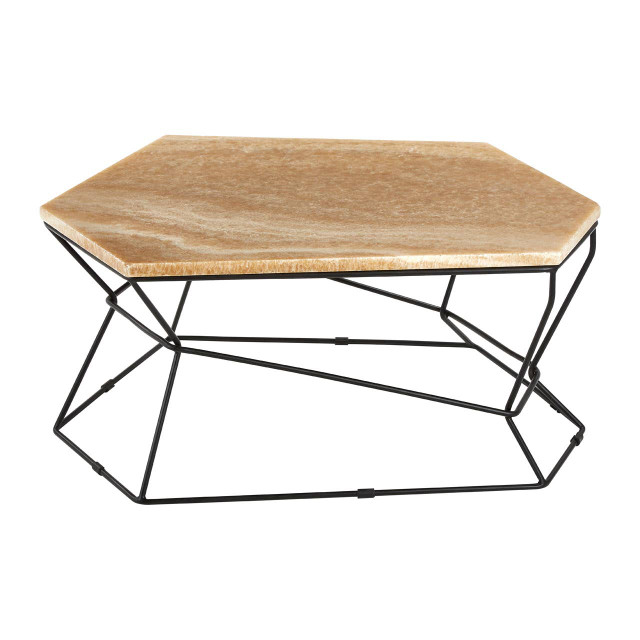 premier housewares Relic Coffee Table With Natural Onyx Top