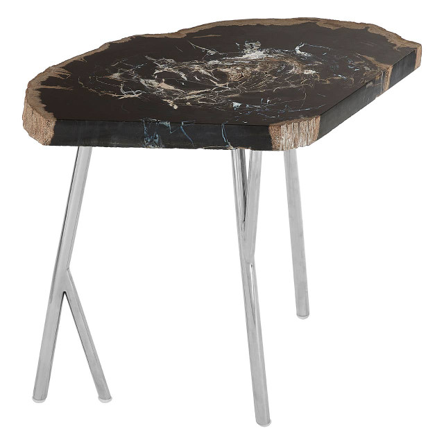 Premier Housewares Relic Dark Petrified Wood Coffee Table