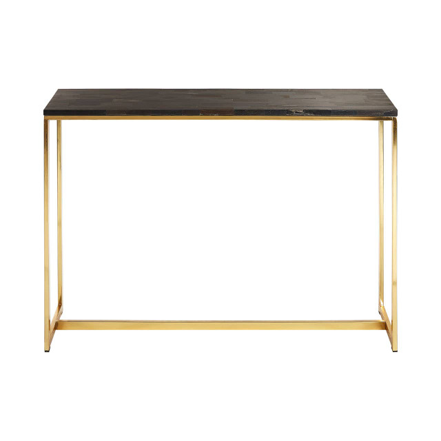 premier housewares Relic Dark Petrified Wood Console Table