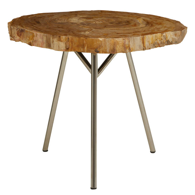 Premier Housewares Relic Medium Petrified Wood Side Table