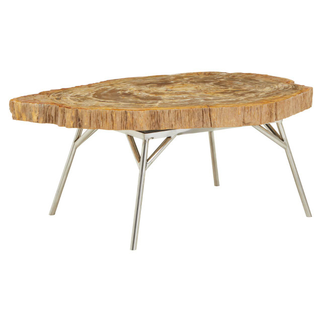 Premier Housewares Relic Natural Petrified Wood Coffee Table