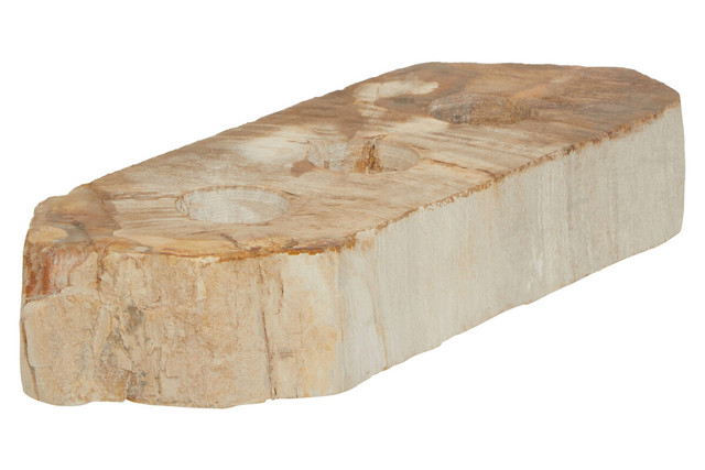 Premier Housewares Relic Petrified Wood 3 Tealight Holder
