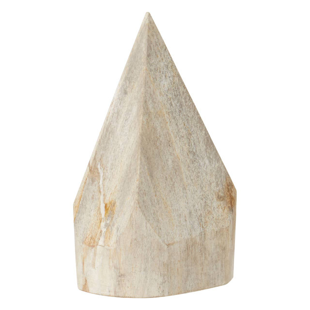 Premier Housewares Relic Petrified Wood Pyramid Sculpture