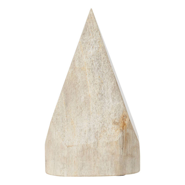premier housewares Relic Petrified Wood Pyramid Sculpture