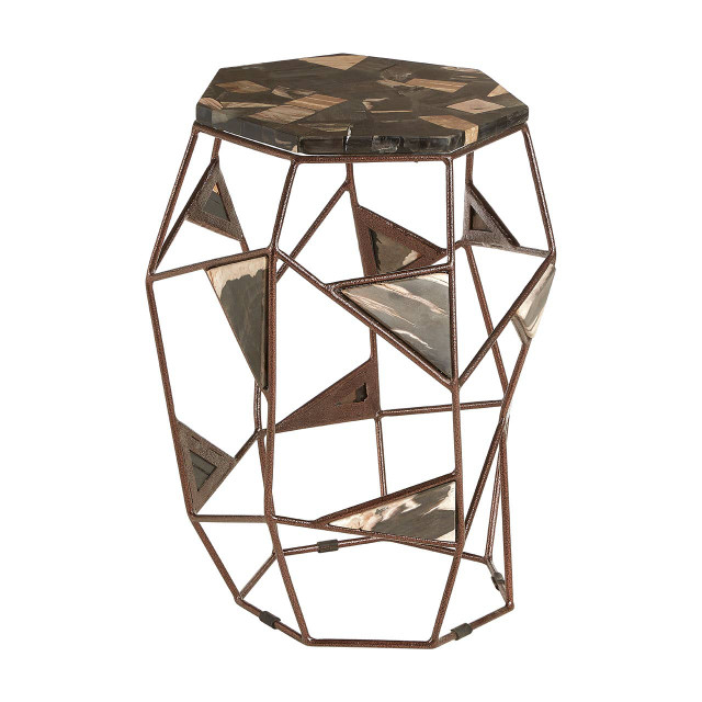 Premier Housewares Relic Side Table With Asymmetric Frame