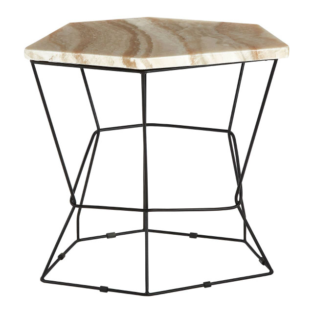 premier housewares Relic Side Table With Patterned Top
